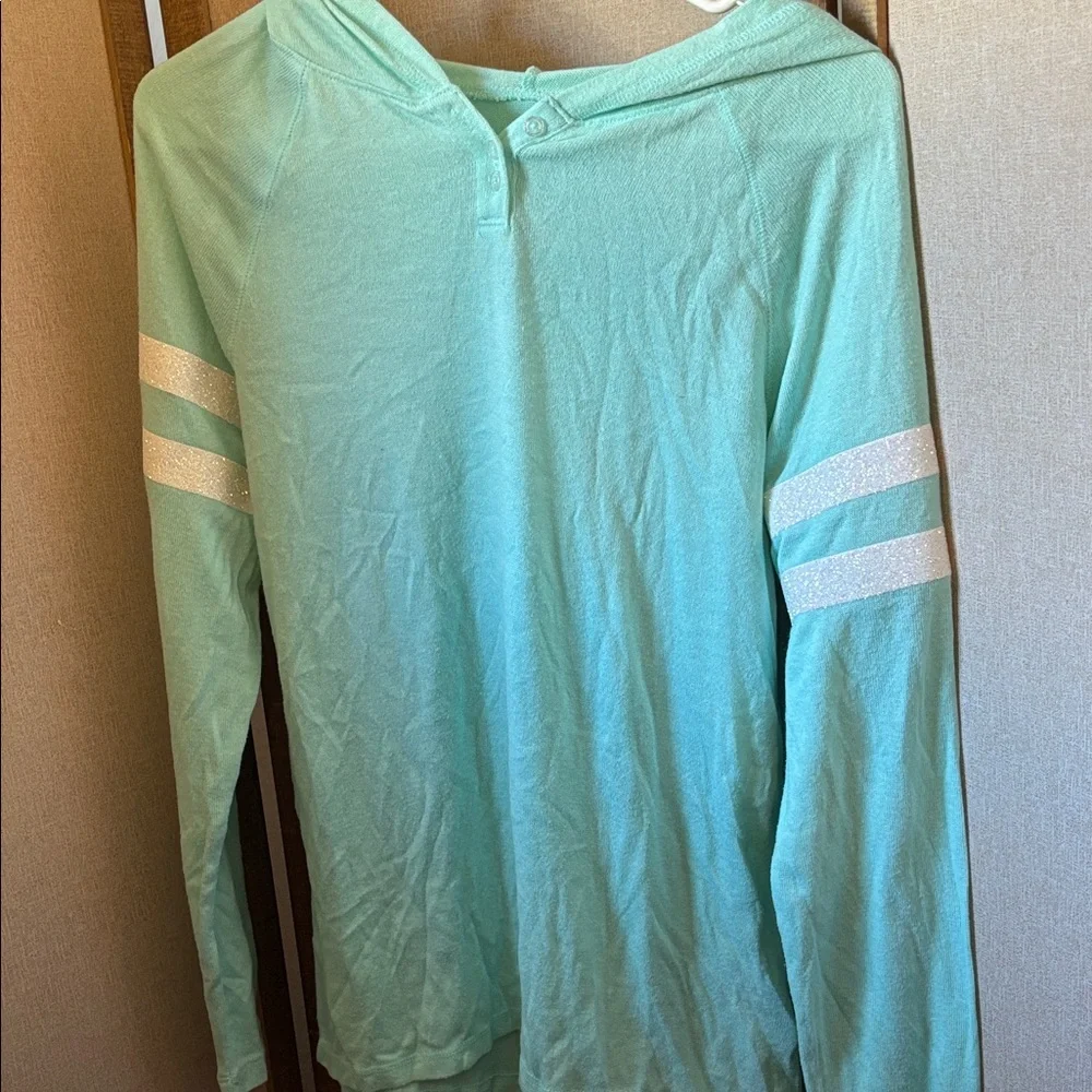 Girls SO Mint Green Long Sleeve Hoodie 16